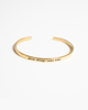 CUSTOM TEXT CUFF (18K GOLD-PLATING)