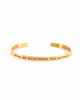 CUSTOM TEXT CUFF (18K GOLD-PLATING)