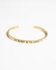 CUSTOM TEXT CUFF (18K GOLD-PLATING)