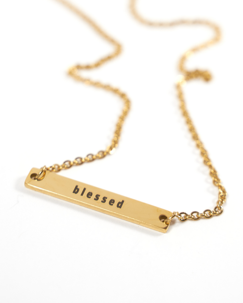 CUSTOM GOLD BAR NECKLACE