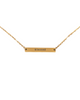 CUSTOM GOLD BAR NECKLACE