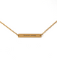 CUSTOM GOLD BAR NECKLACE