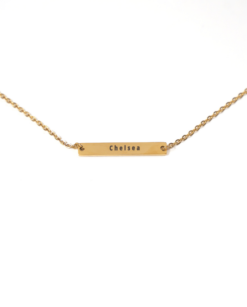 CUSTOM GOLD BAR NECKLACE