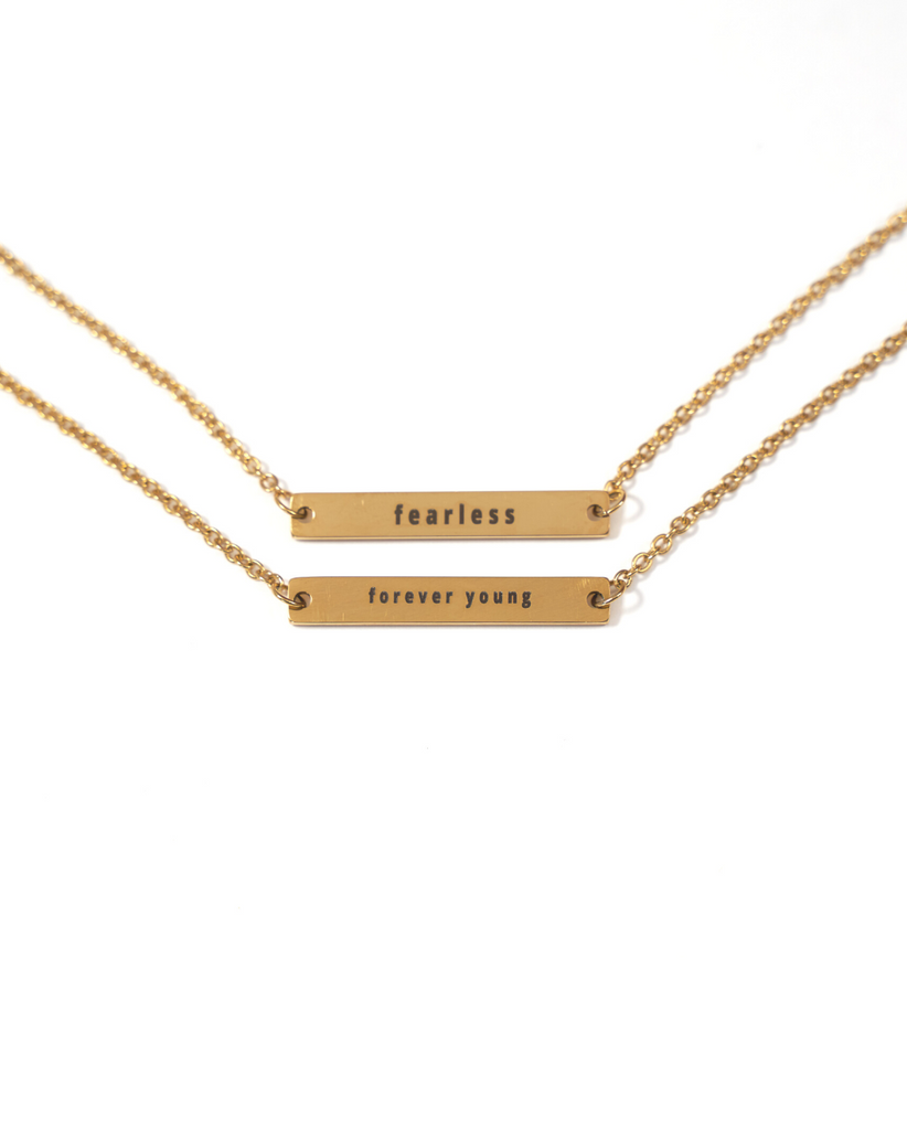 CUSTOM GOLD BAR NECKLACE