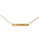 CUSTOM GOLD BAR NECKLACE