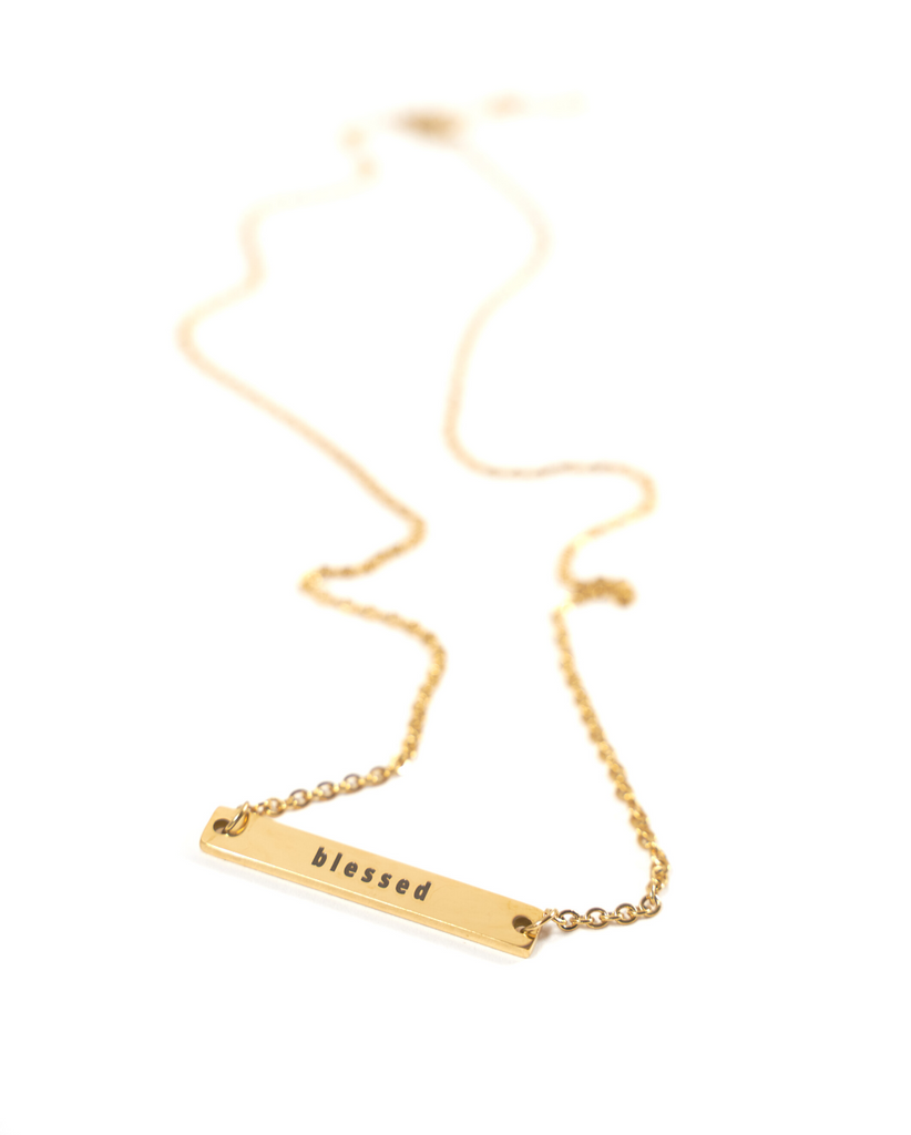 CUSTOM GOLD BAR NECKLACE