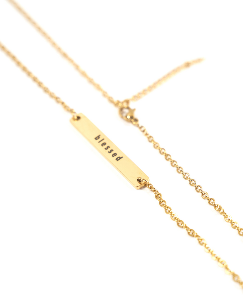 CUSTOM GOLD BAR NECKLACE